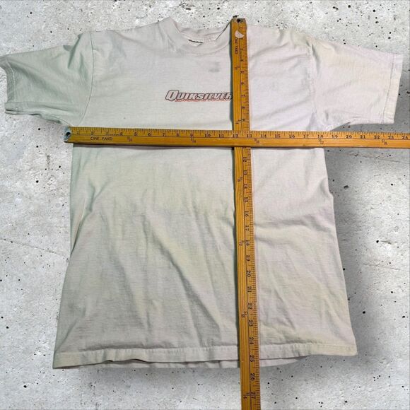VTG 90s Quiksilver Boardriding Company Double-Sided Logo Surf Skate T-Shirt - Picture 11 of 12